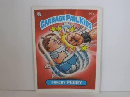097a Punchy PERRY Die-Cut Err 1986 Topps Garbage Pail Kids Card